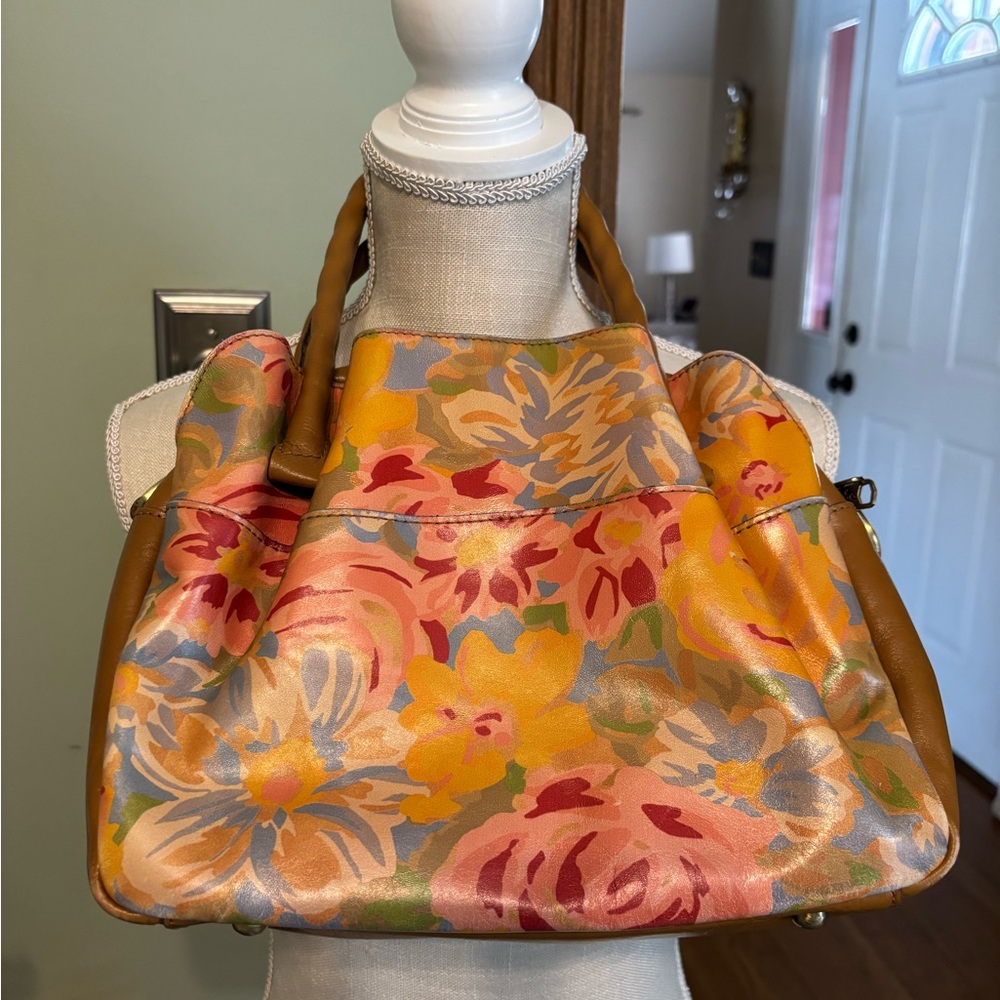 Spring compartmental Floral Patricia Nash Consolina satchel purse
